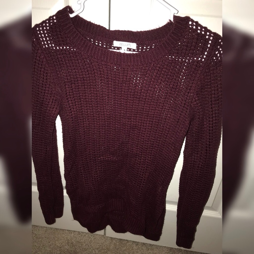 Delia’s - Hi-low cable sweater